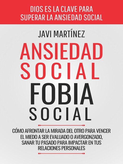 Cover image for Ansiedad Social, Fobia Social